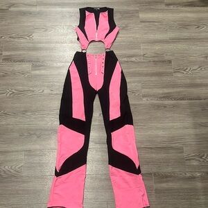 Pink and Black jumpsuit!